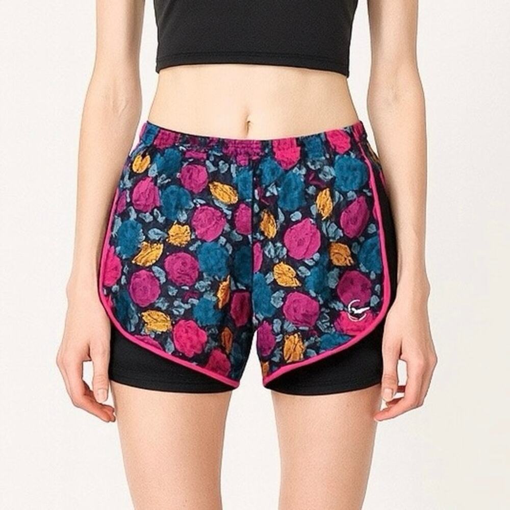 Nike Dri-FIT Tempo Icon Clash Big Kids (Girls) 2-in-1
Floral Shorts Size Medium+